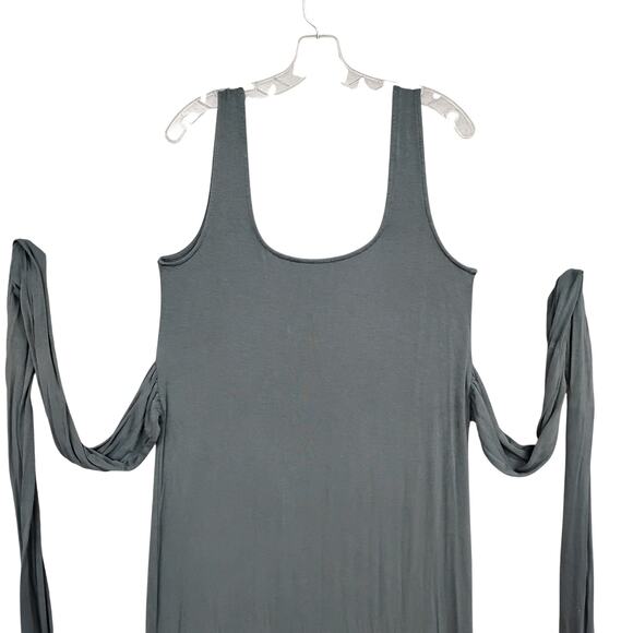 Modern Citizen Kelis Tie Waist Maxi Dress Size XL Gray - Picture 5 of 11